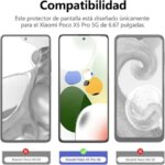 Screen Protector Poco X5 Pro 5G Tempered Glass 9H Transparent Clear Anti Scratch (New)