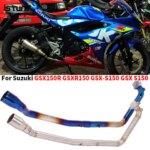 Motorcycle Full System Exhaust Escape Modify Stainless Steel 50.8MM Front Link Pipe For Suzuki GSX150R GSXR150 GSX-S150 GSX S150 (New)