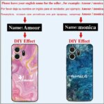 Customized Name Phone Case LG Wing Velvet K40s K42 K20 K52 K51 K41s K50 Q6 Q7 G7 G6 G8X G8s V50 V60 ThinQ Stylo 5 6 Cover (New)