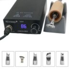 Leather Electric Heat Creasing Machine 110V-220V Edging Creaser Professional Leather Craft Tool Folder Hot Process Grooving Iron (New)