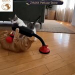 ZHAYA Cat Punching Bag Toy Suction Cup Standing Post Interactive Self Play Boredom Relief for Kittens Indoor Durable Safe (New)
