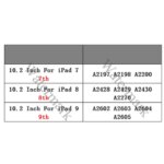 102 LCD + Touch Screen iPad 102 2019 7th Gen A2197 A2198 A2200 8th 2020 A2270 A2430 9th A2602 A2605 LCD Screen Display (New)