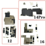 2Set Motherboard Inner Metal + Screws iPhone 16 Plus 15 14 Pro Max 12 13Mini 11 Bracket Holder Clip Main Board Metal Plate (New)