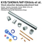 Professional Shock Absorber Damping Cartridge Removal Tool | Compatible with KYB SHOWA OHLINS Fork Damper Rod Disassembly Wrench (New)