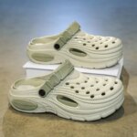 Mens 5cm Thick Sole Clogs Slippers Soft Non-slip EVA Platform Garden Shoes Breathable Beach Sandals Casual Mules (New)