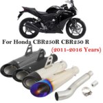 Slip On For Honda CBR250R CBR250 R CBR 250R 2011 - 2016 Motorcycle Exhaust Escape Systems Mid Link Pipe Connecting 51mm Muffler (New)