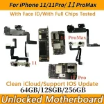 Unlocked iPhone 11 Pro 11 Pro Max Unlocked Motherboard Chips Mainboard Clean iCloud Logic Board Plate With Face ID Bangladesh (New)