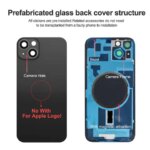 Battery Cover iPhone 14 14Plus Rear Door Housing Panel Case Camera Lens Parts iPhone 14 Plus Glass Battery Cover (New)