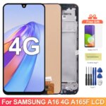 67 Super AMOLED Samsung A16 4G A165F A165M Display Touch Screen Digitizer 90Hz Samsung A16 5G A166B A166E A166P LCD (New)