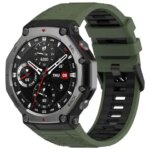 Sport Silicone Watch Strap Double Color With Tool Bracelet Replacement Smartwatch B Amazfit T-Rex 3 (New)