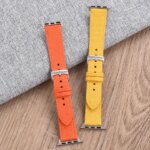 Hybrid Nylon Leather Strap Apple Watch Ultra B 49mm 44mm 45mm 42mm 41mm 40mm 38mm Bracelet iWatch series 9 8 7 6 5 4 3 SE (New)