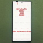 With Defects AMOLED Samsung Galaxy S22 Ultra 5G S908U S908 S908B LCD Display Touch Screen Digitizer Assembly 100% Testing (New)