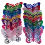 5/10 Embroidery Butterfly Iron On Patch Applique DIY Crafts Stiker For Jeans Hat Clothes Accessories Sewing Sequines Butterfly (New)
