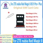 Original ZTE Nubia Red Magic 8 8S 9 Pro Plus Sim Card Tray Holder Adapter Reader Replacement Part Compatible With NX729J NX769J Bangladesh (New)