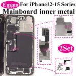 2Set Internal Mainboard Iron Plate Screws For iPhone 16 15 14 13 Pro Max Battery LCD Connector Fix Shield Metal Bracket Bolt (New)