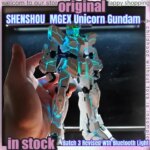 New SHENSHOU 1/100 RX-0 2201B MGEX Unicorn Assembly Model Kits Batch 3 Revised Wth Bluetooth Light Robot Model Gifts Toys (New)
