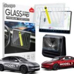 Tempered Glass Screen Protector Tesla BackShell Model Y juniper Model 3 Highland 2021 2025 2026 HD Center Control Film Protection Bangladesh (New)