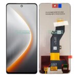 678 Inch Black Silver Pink Green Tecno Pova 7 5G LJ7 LCD Display Touch Screen Digitizer Panel Assembly Replace  With Frame (New)