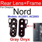 OnePlus 1+ Nord Nord 2 Nord 3 5G Back Camera Galss Lens Cover Rear Lens Frame Holder with Sticker Parts (New)