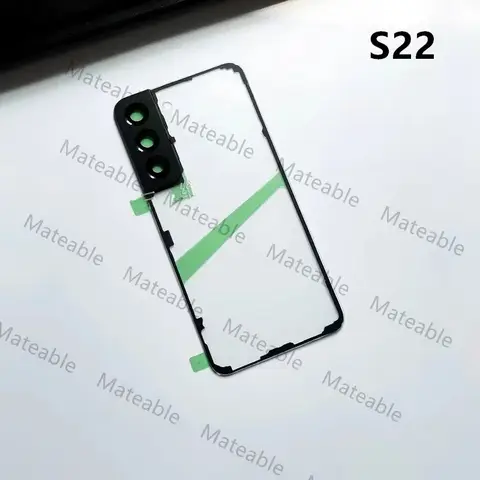 S43b222c7ef094472a68fdf1f233124a0p_480x480q75 S908 S906 S901 Housing For Samsung Galaxy S22 Ultra S 22 Plus Transparent Battery Back Cover Repair Door Rear Case + Camera Lens (New) - Image 1