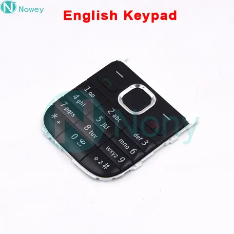 S43ba6e4a692e46cc850f48cb2fee8105g_480x480q75 Nowey C2-01 Keyboard Nokia C2 C2-01 Mobile Phone Keypad Cover Case English Hebrew Russian Arabic Keypad Replacement Parts (New) - Image 1