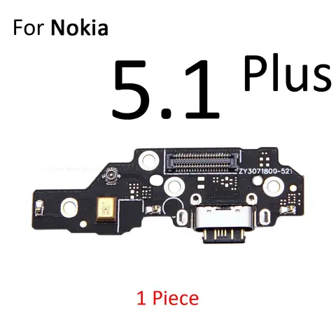 S444086881f664132b84fc92e3add3ab8O_480x480q75 USB Charging Charger Dock Port Board With Microphone Mic Flex Cable Nokia 31 51 Plus 21 2 22 3 32 42 5 (New) - Image 1