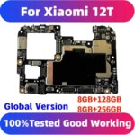 For Xiaomi 12T Unlocked Motherboard   ROM 128GB 256GB Logic Board Fully Tested With Full Chips Global Version RAM 8GB (New)