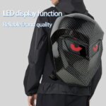 LED Backpack For Man Hard Shell LED Motorcycle Cycling Helmet Backpack for woman Business Travel Waterproof Laptop Backpacks (New)