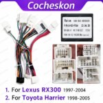 Car 16pin Wiring Harness Adapter Canbus Box Decoder Android Radio Power Cable For Lexus RX RX300 Toyota Harrier (New)