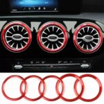 For Mercedes Benz CLA GLA GLB A B Class MB C118 X118 W118 Shooting Brake H247 X247 W247 W177 V177Car Air Outlet Decorative Ring (New)
