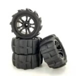 4PCS 1/12 Sand Wheel For 124016/124017/12428 Wltoys RC Buggy Truck Snow Desert Run Paddle Tires 62X98-40 Upgrade Parts (New)