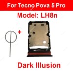 Sim Card Tray Holder Tecno Pova 5 5 Pro 5Pro 5 Free Fire Edition 5G Sim Card Tray Slot Card Reader SIM Card Repair Parts (New)