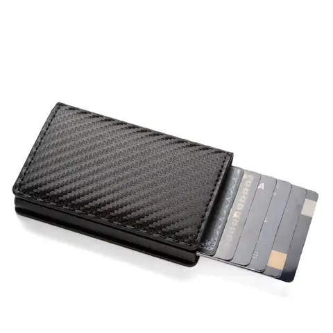 S45c5fadbeded4681b95cfd0600416b38Z_480x480q75 Anti-theft RFID credit card holder minimalist wallet pocket slim card holder card holder pu leather for men and women (New) - Image 1