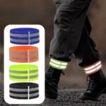 2-10PCS Reflective Bicycle Trouser Straps Night Riding Gaiters for Road Bike Hiking & Running Adjustable Leg Bands Safety Gear (New)