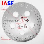 Fits Harley Davidson XL 883 2004-2008 XLH1200N NIGHTSTER 2008-2010 FLHR ROAD KING 2000-2006 Motorcycle Rear Brake Disc Rotor (New)