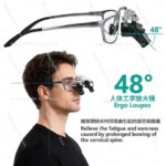 Medical Ergonomic Headband Magnifier 4X 5X 6X Surgical Loupes with LED Light for Dental ENT Orthopedic Surgery Instruments (New)
