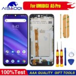 Original Touch Screen + LCD Display + Frame Umi Umidigi A5 Pro A11 PRO MAX Replacement Parts (New)