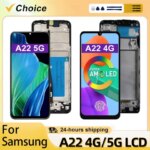 IPS Display Samsung Galaxy A22 4G LCD A225 Display Touch Screen Samsung A22 5G Display A226 LCD Digitizer Replace Parts (New)