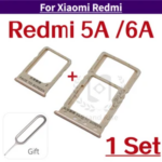 1 Set SIM Card Tray XIAOMI Redmi 5A Redmi 6A SIM Card Tray Drawer Holder Dual Slot Replacement Parts Gold Bangladesh (New)