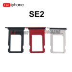 Aocarmo Sim Card iPhone SE 2nd Generation SE2 SE3 SIM Tray Slot Holder Adapter Socket Replacement Parts Black White Red (New)