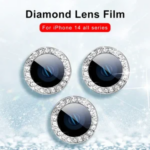 9D Rear Diamond Lens Protector Iphone 17 Pro Max Air Camera Tempered Glass Iphone 14 15 16 Pro Max Ring Cover Case Film Bangladesh (New)