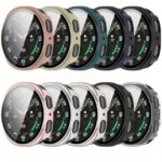 Hard PC Case Glass Samsung Galaxy Watch 8 40mm 44mm SmartWatch Cover Screen Protector Bumper Galaxy Watch 44 mm Accessories (New)