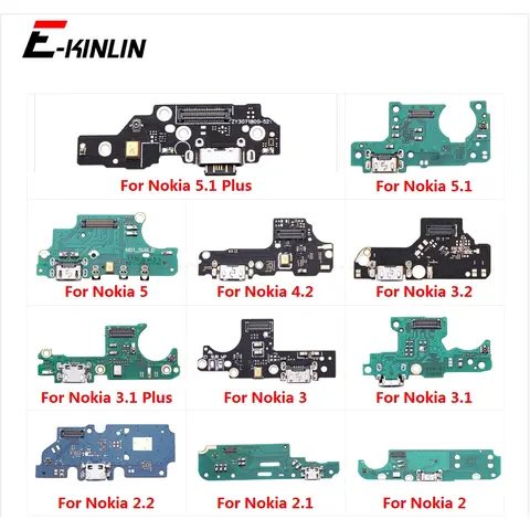 S48346299238343d6a0476aa7cf4b1f23b_480x480q75 Charger Dock USB Charging Port Plug Board With Microphone Mic Flex Cable Nokia 31 51 Plus 21 2 22 3 32 42 5 Parts (New) - Image 1