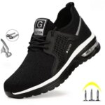 Plus Sise 35-50 Mens Safety Work Shoes Indestructible Air Cushion Sneakers Anti-smash Puncture Resistant Steel Toe Winter Boots (New)