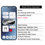 OEM AMOLED JOFOLED LCD Screen Nothing Phone (2a) A142 5G Phone Display & Touch Screen Digitizer with Frame Replacement Part (New)