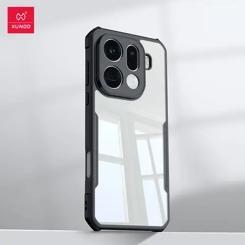 S48debbd8a357446bb0d39f0bab849912f_480x480q75 Xundd For Oppo Find X9 Find X9 Pro Case,Airbags Shockproof Bumper Shell,Stripes Transparent Back Cover For Find X9 Pro Fundas (New) - Image 1