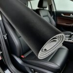 Leather Headliner Fabric with Foam Backing for Car Headliner door Panel interior Renovation Waterproof Leather Upholstery Fabric (New)