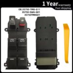 Front Left Master Power Window Control Switch 35750-TM8-G11 for Honda CRV 2008-2011 Electric Glass Lifter Button Car Accessories (New)