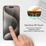 Clear Glass Film iPhone 17 16 15 Pro Max Screen Protector iPhone 11 12 13 14 15 Pro Tempered Glass IPhone13 Mini 16 Plus (New)