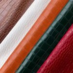 Glossy Embossed Crocodile Texture Faux Leather Roll Synthetic Leather Crafts Fabric Wallets Keychains Handbags Re-upholstering (New)